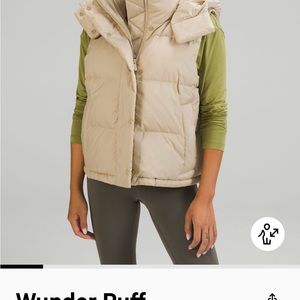 Lululemon Wunder Puff cropped vest size 2 Trench
